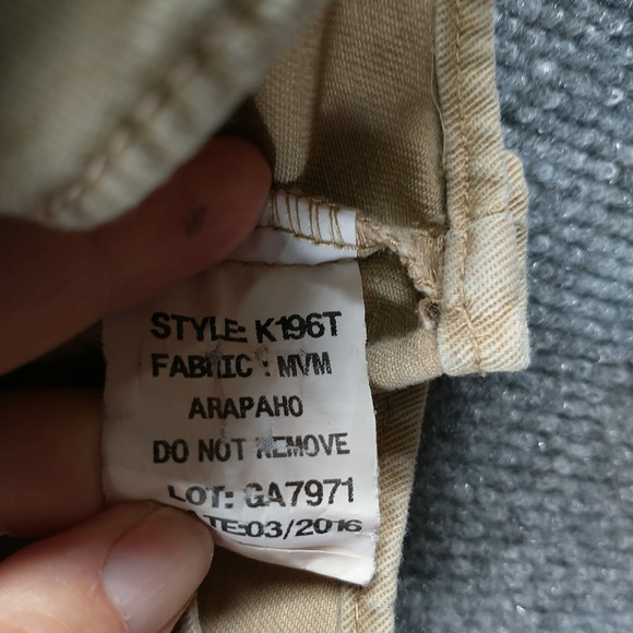 Tyndale Men's Flame Resistant Novinium Button Down Shirt Tan Size XL Long Sleeve - Picture 13 of 16